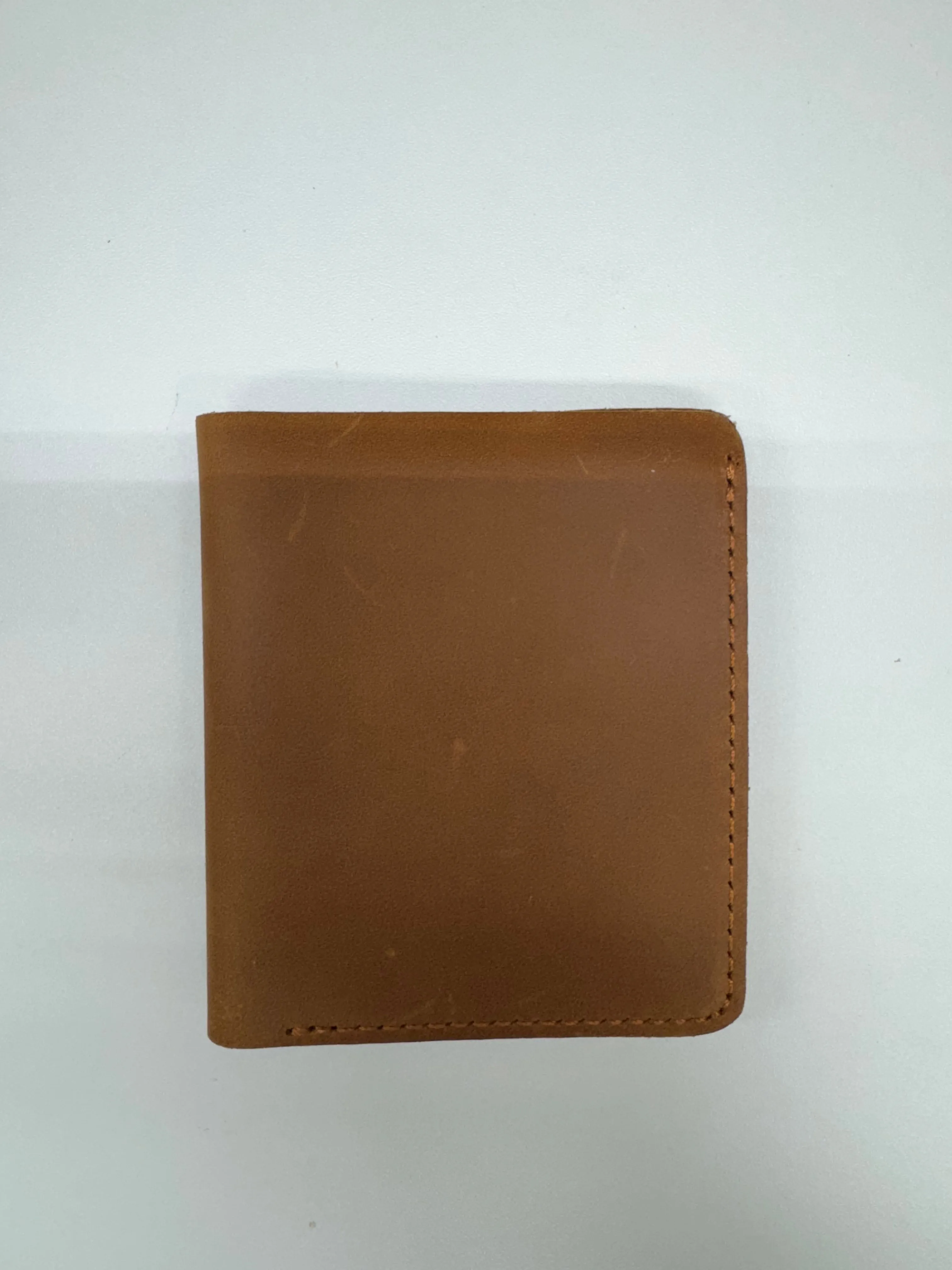 American Leather Goods- Genuine Leather Customizable Bifold Wallet