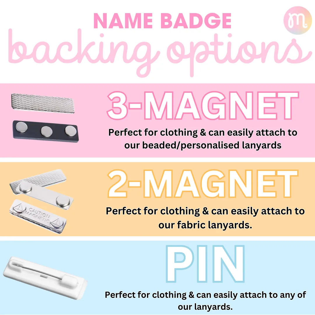 Animal Icon Name Badges