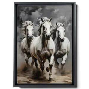 Animal Pictures Wall Art, Desert Running Horses Painting Picture Print on Canvas, Modern Wall Decor, Wildlife Wall Art, Animal Wall Decor, Horses Art Print, Canvas Wall Art, Arts