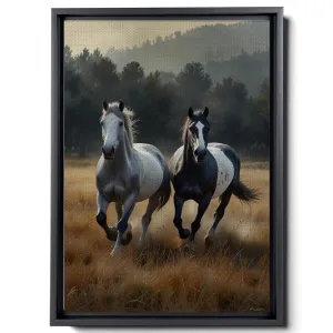 Animal Pictures Wall Art, Desert Running Horses Painting Picture Print on Canvas, Modern Wall Decor, Wildlife Wall Art, Animal Wall Decor, Horses Art Print, Frame Wall Art, Arts