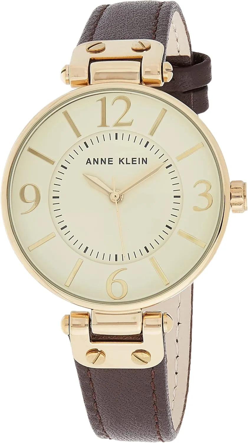 Anne Klein Women's Leather Strap Watch