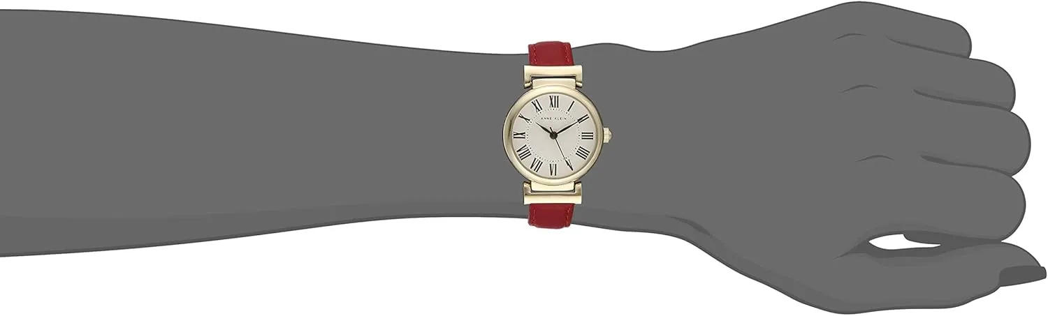 Anne Klein Women's Leather Strap Watch
