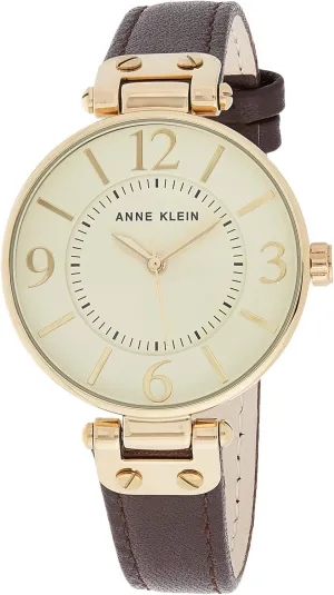 Anne Klein Women's Leather Strap Watch