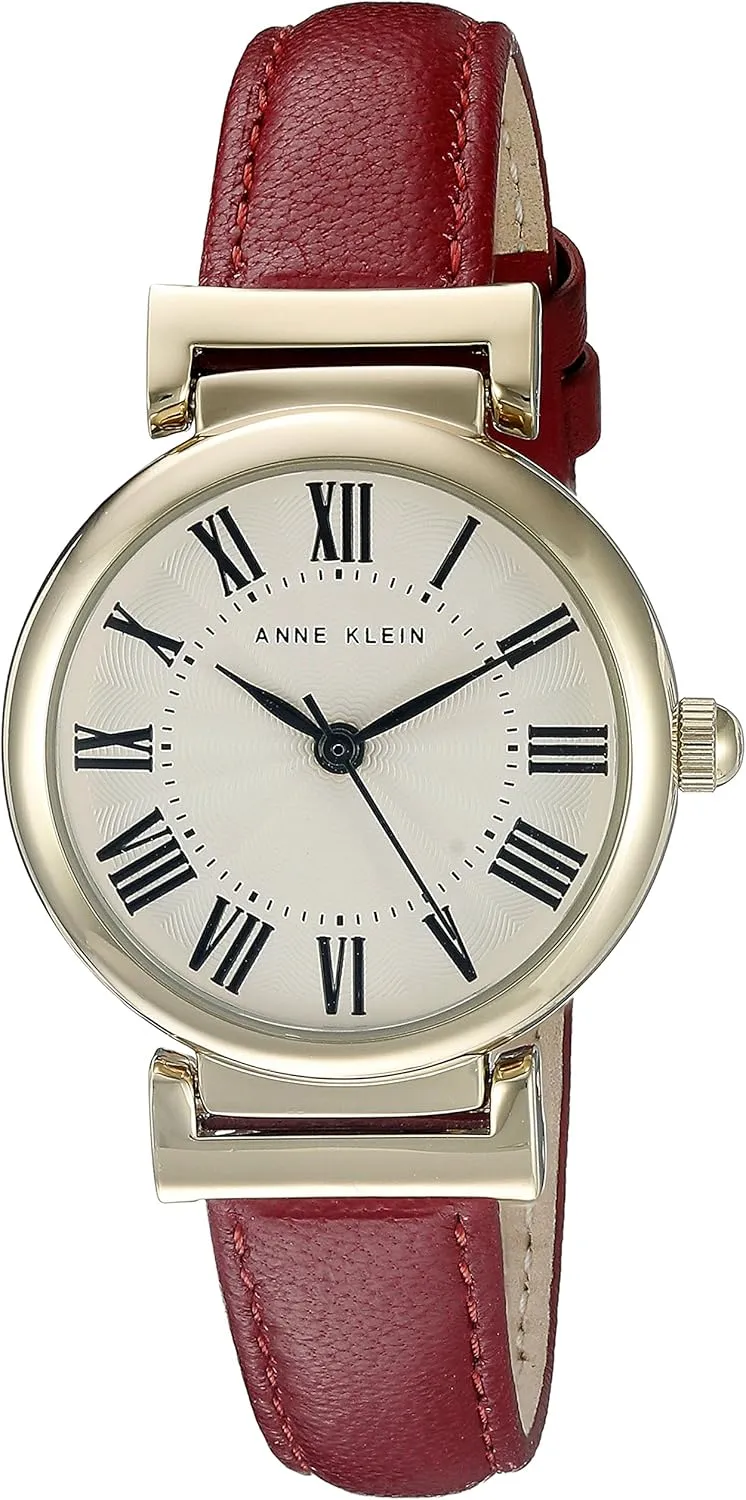 Anne Klein Women's Leather Strap Watch