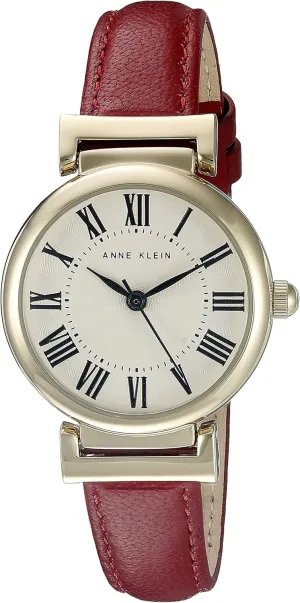 Anne Klein Women's Leather Strap Watch