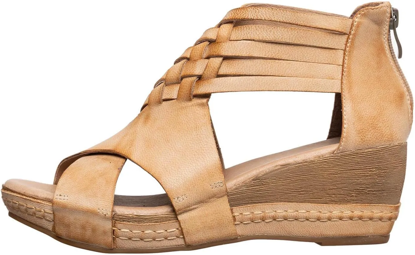 Antelope Women's Tavi Leather Wedge Sandals