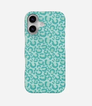 Aqua Leopard Print Phone Case
