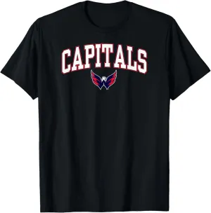 Arch Over T-Shirt - Black, Small, Unisex-Adults, Short Sleeve, T-Shirt, NHL, Team Logo
