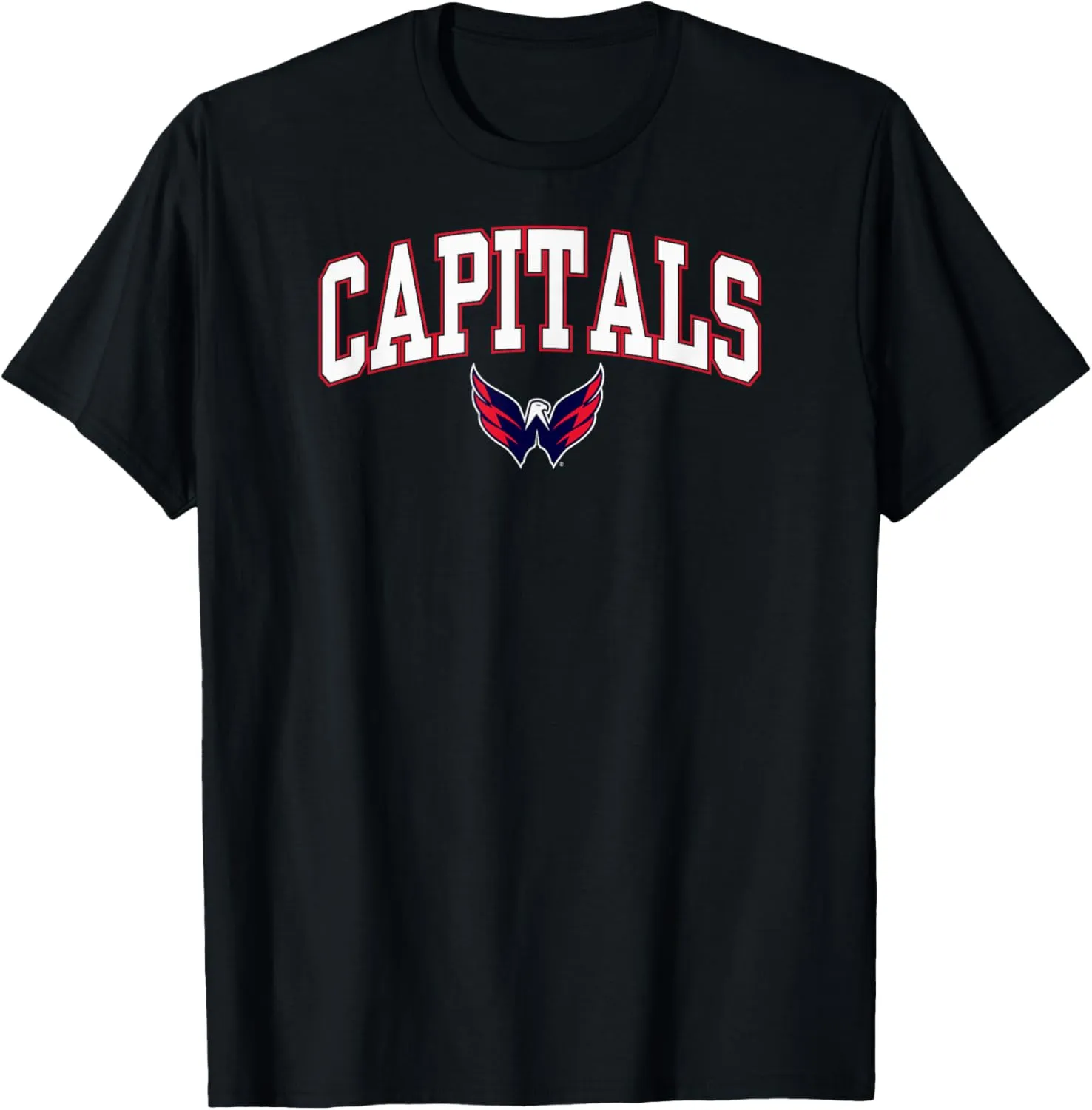 Arch Over T-Shirt - Black, Small, Unisex-Adults, Short Sleeve, T-Shirt, NHL, Team Logo