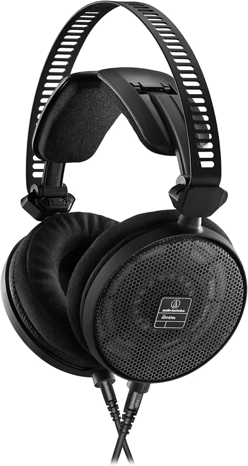 Audio-Technica AUD ATHR70X ATH-R70x Professional Open-Back Reference Headphones, Black