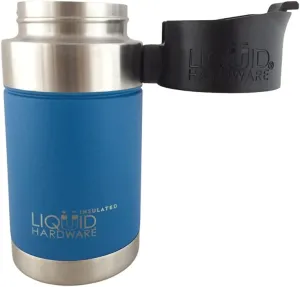 Aurora: Never Lose Your Lid | Patented Magnetic Quick Stick Lid | Travel Coffee Mug | Stainless Steel Double Wall Vacuum Insulated | Leak Proof | BPA Free (Alpine Blue, 12 oz)