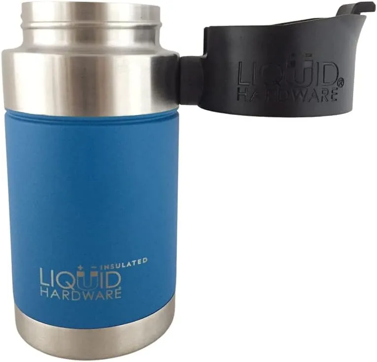 Aurora: Never Lose Your Lid | Patented Magnetic Quick Stick Lid | Travel Coffee Mug | Stainless Steel Double Wall Vacuum Insulated | Leak Proof | BPA Free (Alpine Blue, 12 oz)