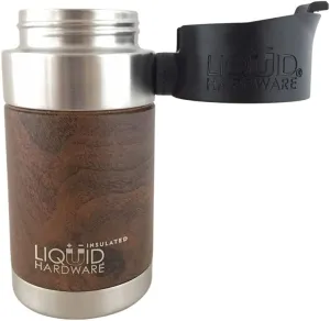Aurora: Never Lose Your Lid | Patented Magnetic Quick Stick Lid | Travel Coffee Mug | Stainless Steel Double Wall Vacuum Insulated | Leak Proof | BPA Free (Walnut, 12 oz)
