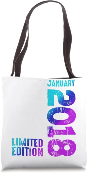 Awesome January 2018 Since 2018 Vintage 2018 Retro 2018 Tote Bag