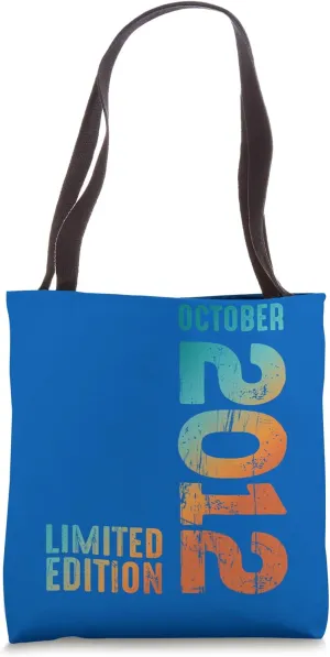 Awesome Limited Edition October 2012 Retro 2012 Vintage 2012 Tote Bag