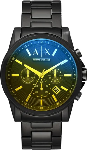 AX Armani Exchange Chronograph Watch for Men with Leather, Stainless Steel or Silicone Band
