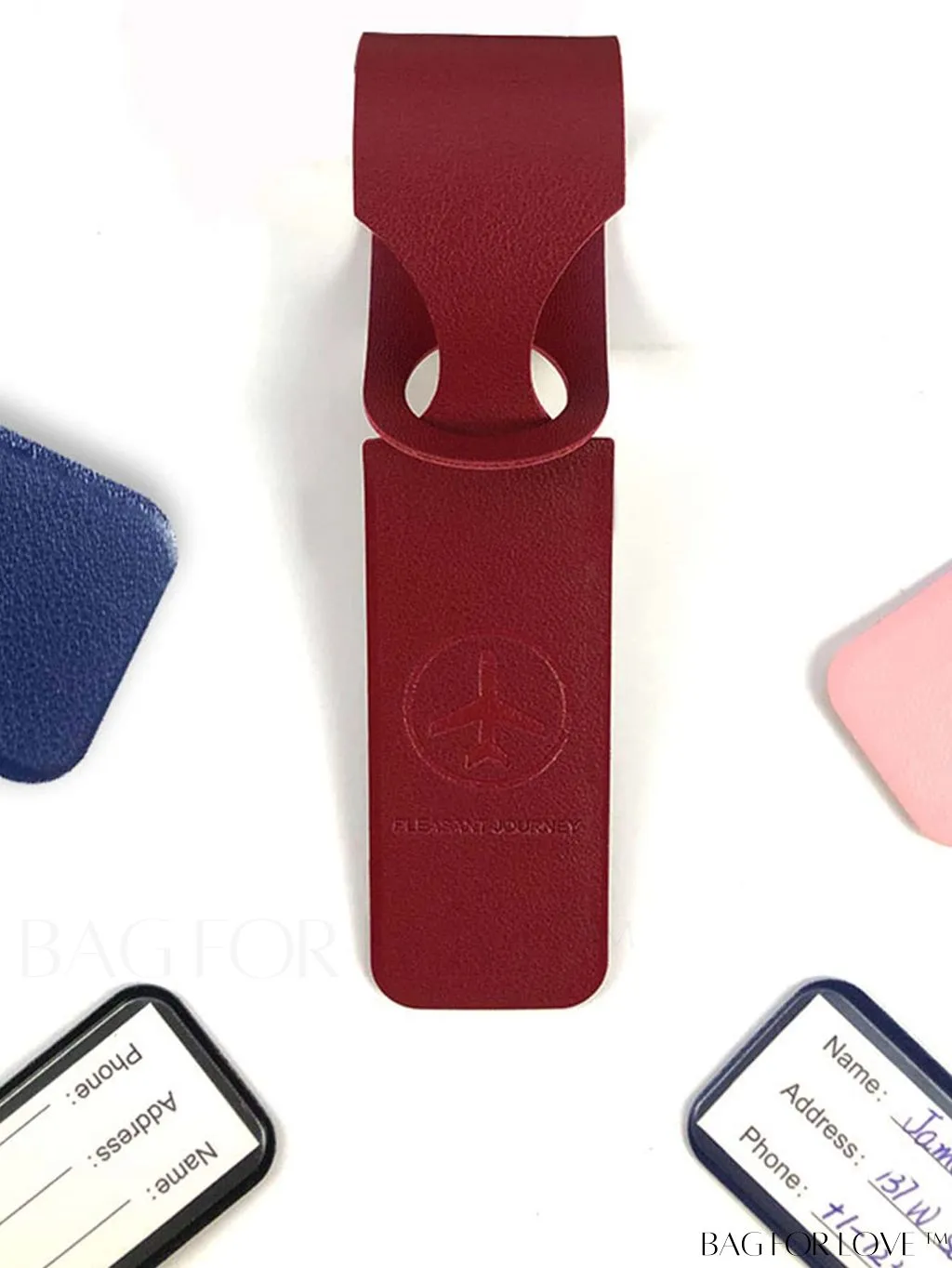 BagForLove - Compact Anti-loss Travel Tag: Luggage & Boarding Pass Holder with Small Pendant Name Tag