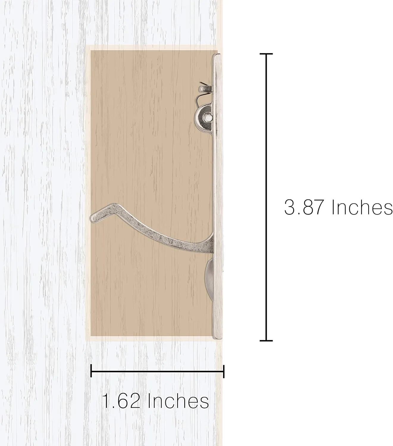 Baldwin Estate 0465.102 Narrow Solid Forged Brass Edge Pull in Oil Rubbed Bronze