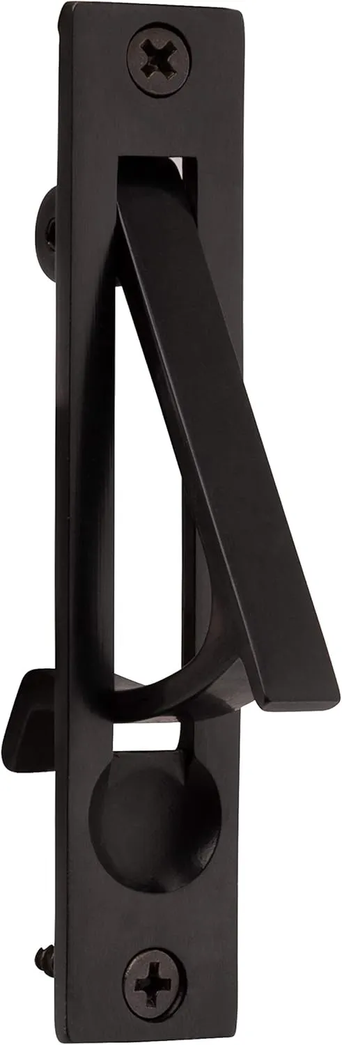 Baldwin Estate 0465.102 Narrow Solid Forged Brass Edge Pull in Oil Rubbed Bronze