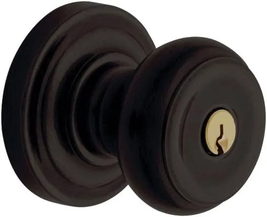 Baldwin Estate 5210.102.ENTR Colonial Keyed Entry Knob in Oil Rubbed Bronze