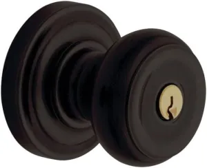Baldwin Estate 5210.102.ENTR Colonial Keyed Entry Knob in Oil Rubbed Bronze