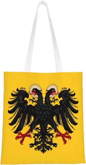Banner of the Holy Roman Emperor with haloes Tote Bag for Women Canvas Shopping Bags Reusable Beach Bag Grocery Bags Tote Shoulder Bag Gift Bags
