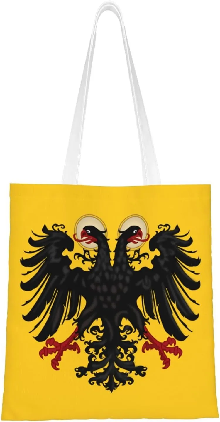 Banner of the Holy Roman Emperor with haloes Tote Bag for Women Canvas Shopping Bags Reusable Beach Bag Grocery Bags Tote Shoulder Bag Gift Bags