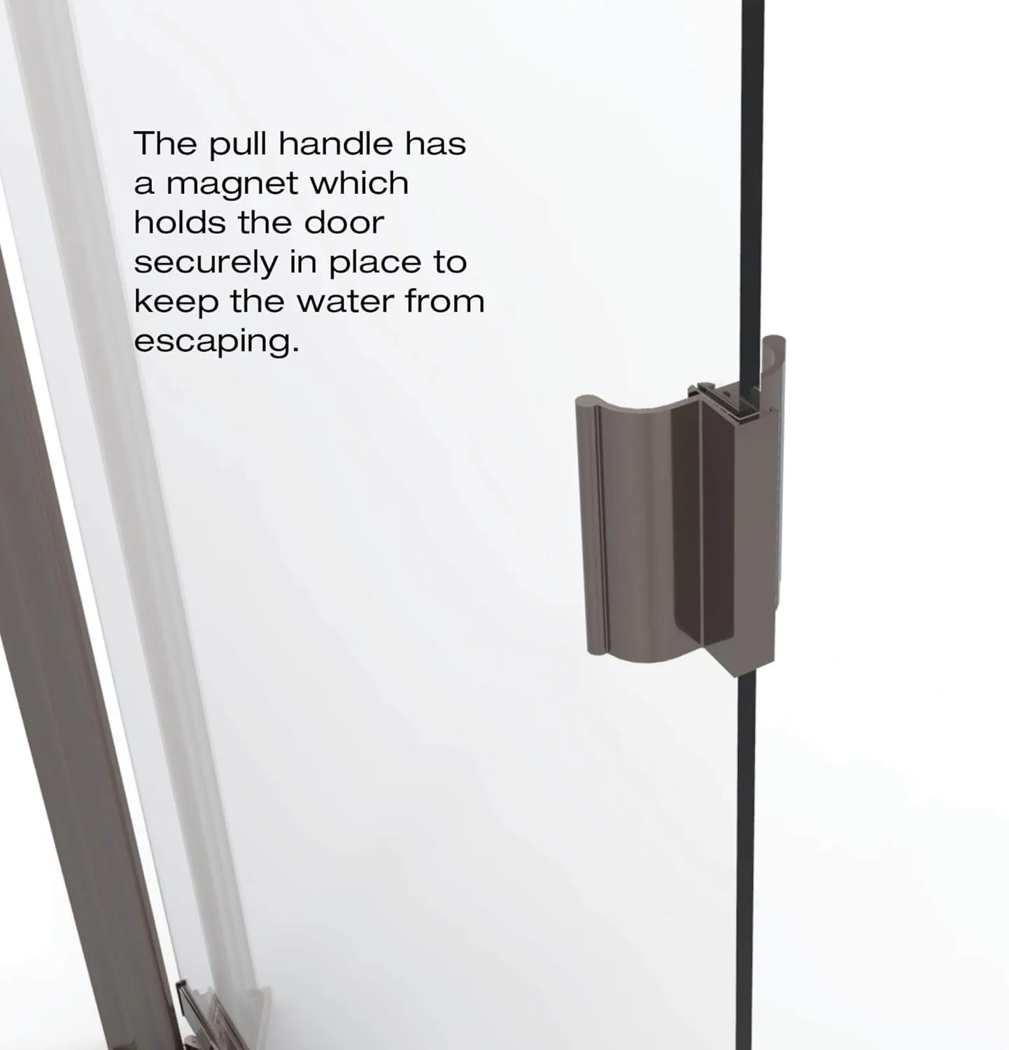 Basco ARMN00A3066OBOR Armon Single Swing Shower Door, Oil Rubbed Bronze, 28.625-30.125 in. Wide x 66 in. high, Obscure Glass