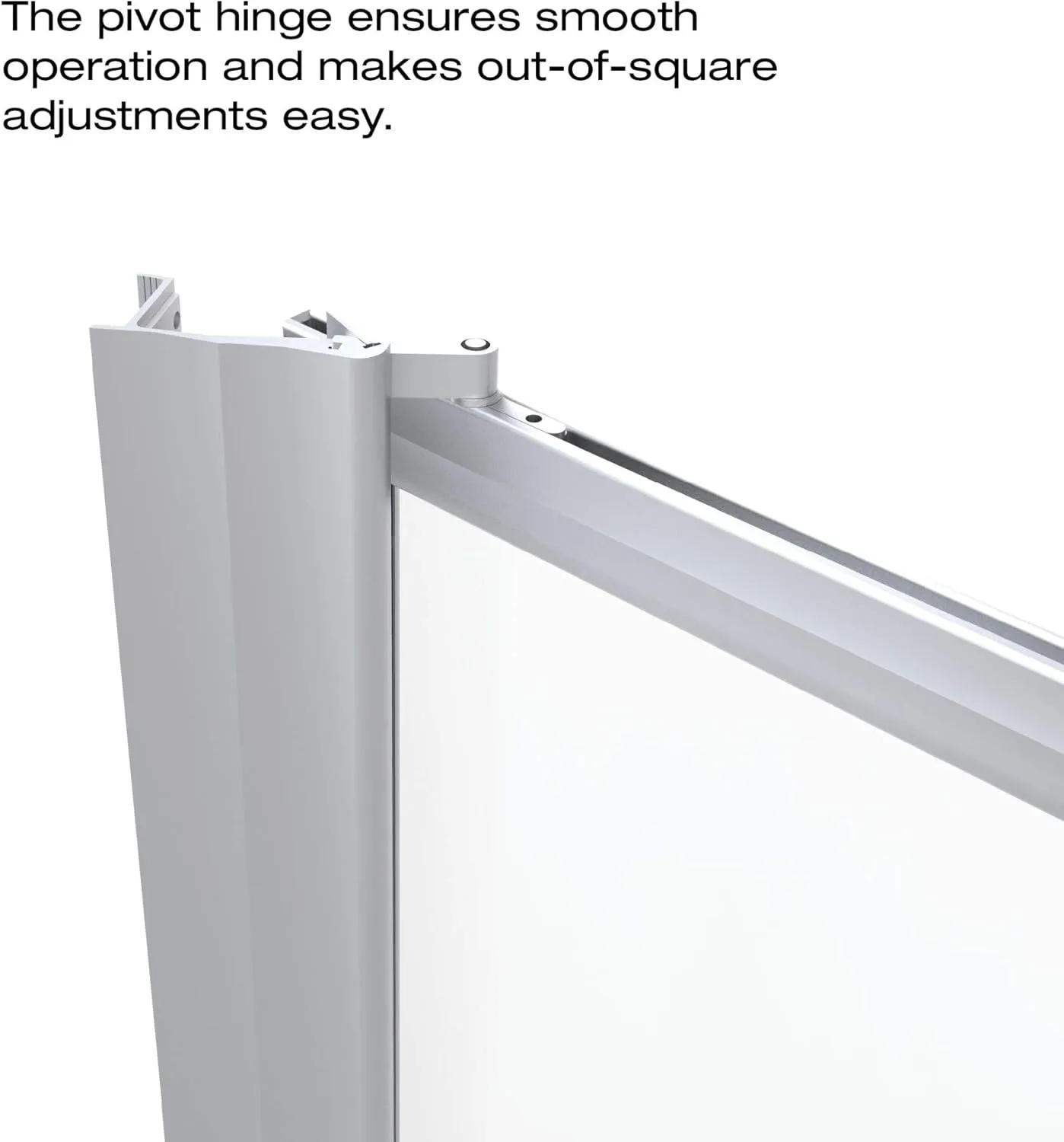 Basco Shower Door Basco SOPN00A2963CLBN Sopora Single Swing Shower Door, Brushed Nickel, 27.25-29 in. Wide x 63.5 in. high, Clear Glass