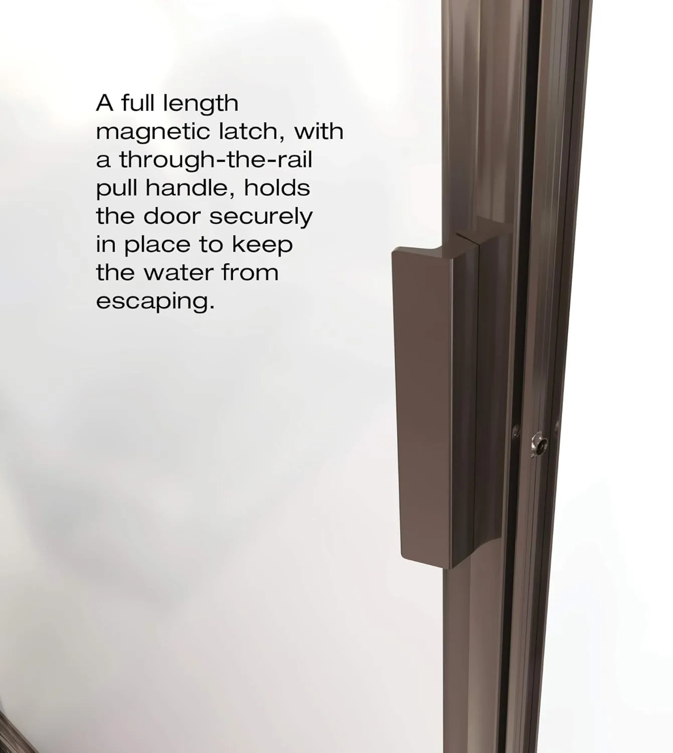 Basco Sopora 31.125- 32.875 in. Width, Pivot Shower Door, Obscure Glass, Oil Rubbed Bronze Finish