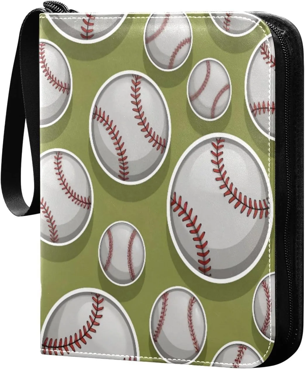 Baseballs Card Binder 4 Pockets, 400 Pockets Trading Card Binder Removable Card Albums Card Holder for Games, Sports, Football, Baseball Cards
