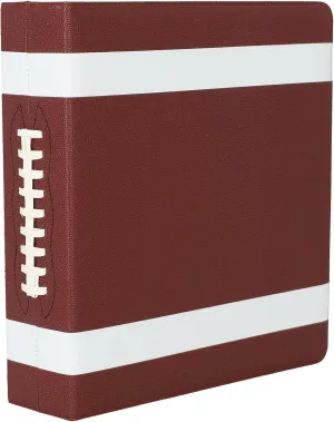 BCW 3-inch Sports Collectors Album - Football | Storage for Over 800 Cards | Ideal for Organizing Baseball, Football, Basketball Trading Cards | Aesthetic Display for Sports Memorabilia Enthusiasts