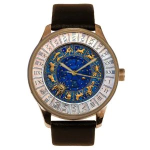 Beautiful Antique Astrology Art Saint Mark Tower Clock Venice, Solid Brass Collectible Watch