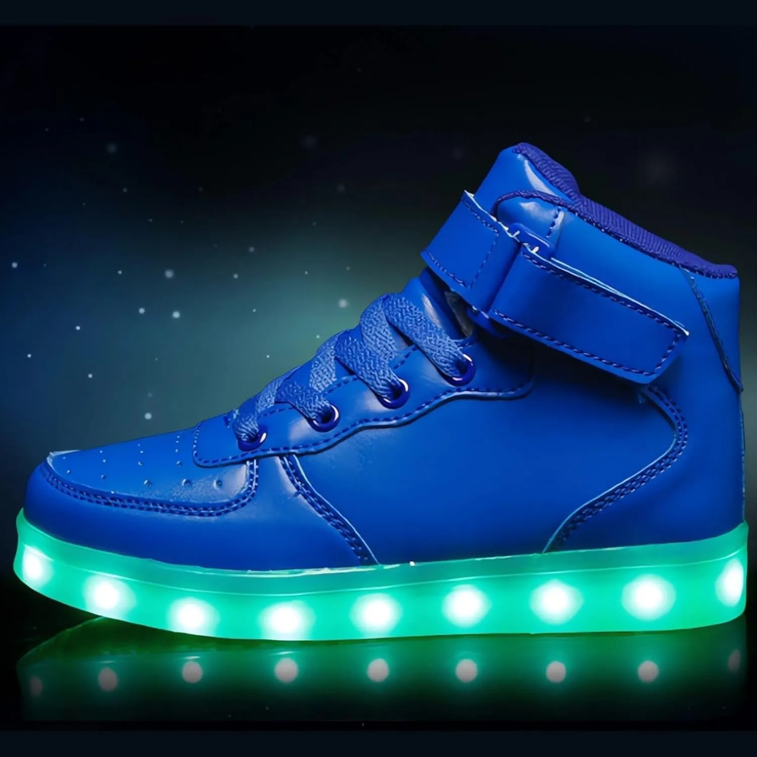 Big Kids Adult Light Up Trainers Luminous Sneakers Boys Girls USB Charging Led High Top Flashing Shoes Xmas