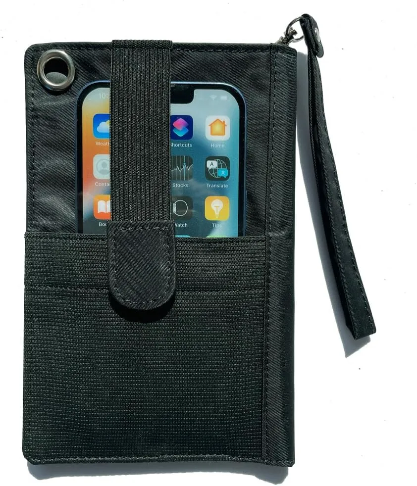 Big Skinny Women's Plus Size myPhone Bi-Fold Slim Wallet, Holds Up to 20 Cards