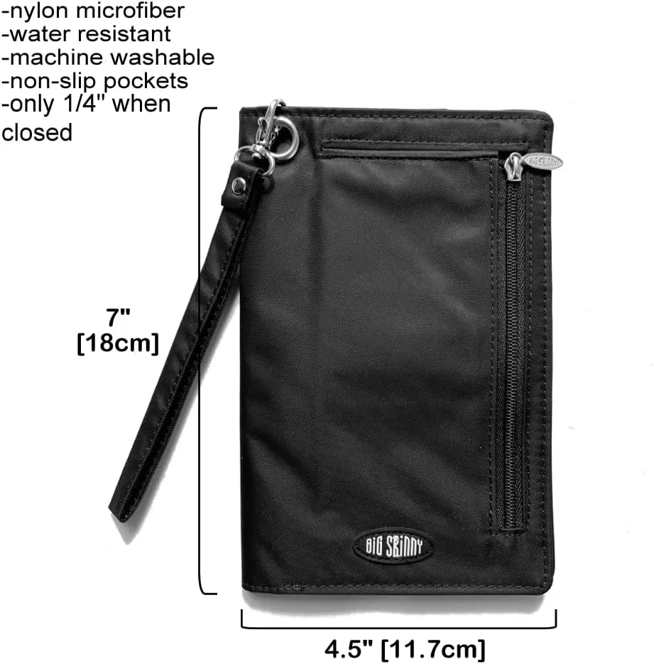 Big Skinny Women's Plus Size myPhone Bi-Fold Slim Wallet, Holds Up to 20 Cards