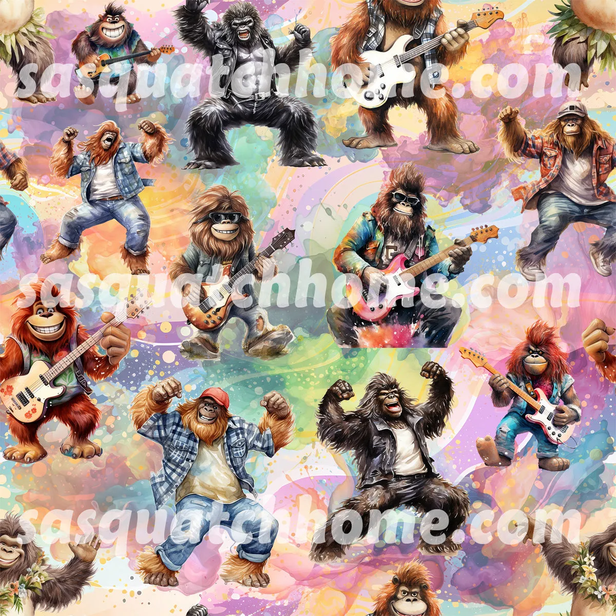 Bigfoot / Sasquatch Themed School Locker, Magnetic Wallpaper 2 pcs