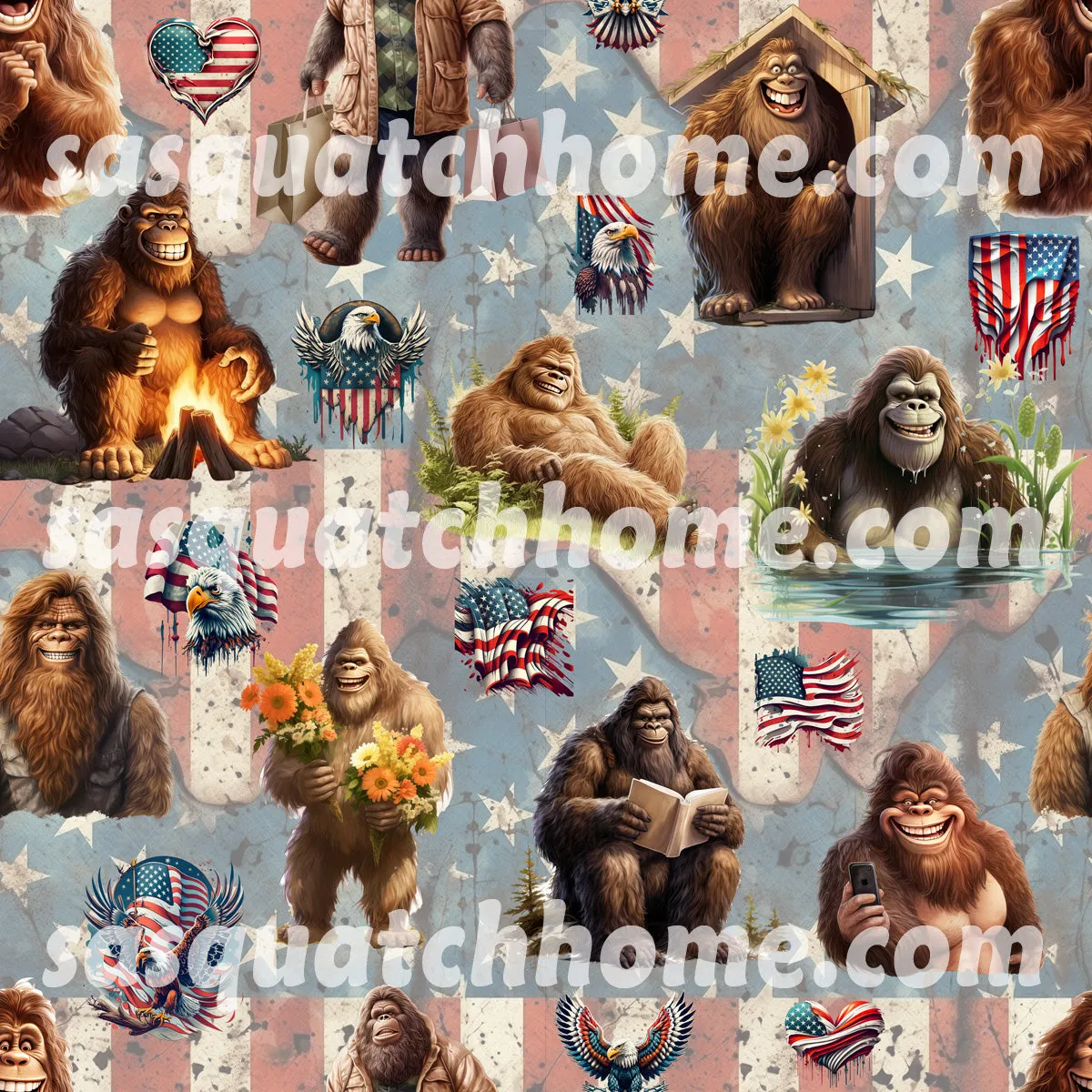 Bigfoot / Sasquatch Themed School Locker, Magnetic Wallpaper 2 pcs