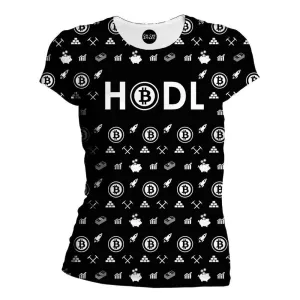 Bitcoin HODL Black Women's T-Shirt