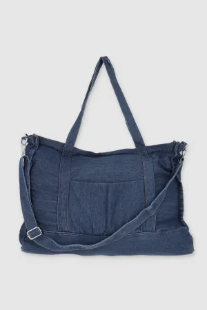 Bolsa Tote Denim Grande