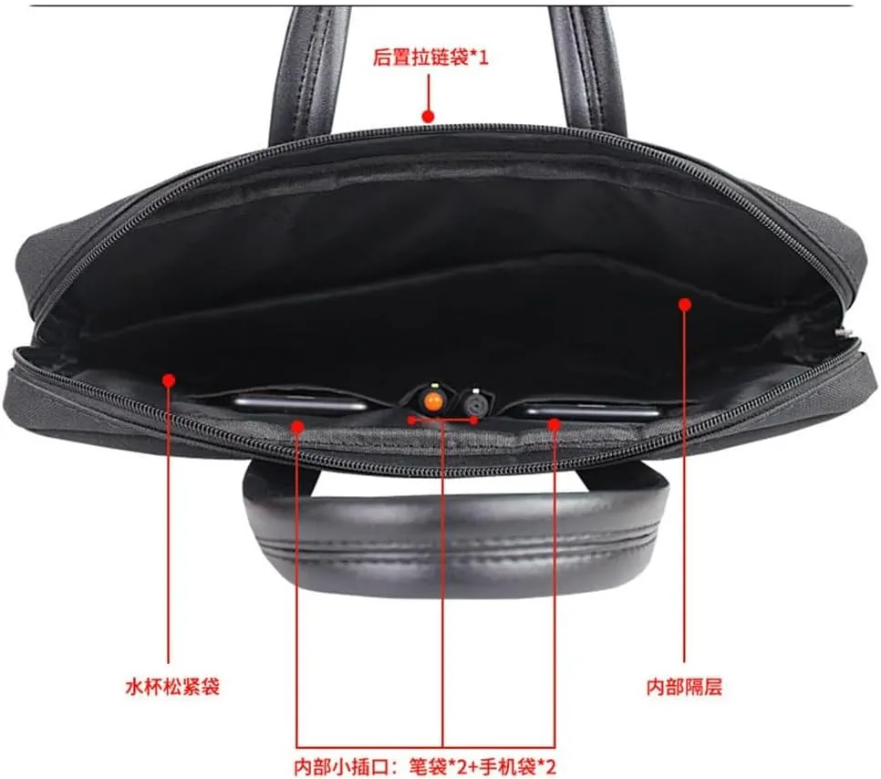 Briefcase Large Capacity Business Portable File Bag Portable Office Thickened Shoulder Strap Conference Bag