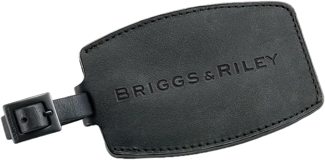 Briggs & Riley Leather Luggage ID Tag, Black, One Size