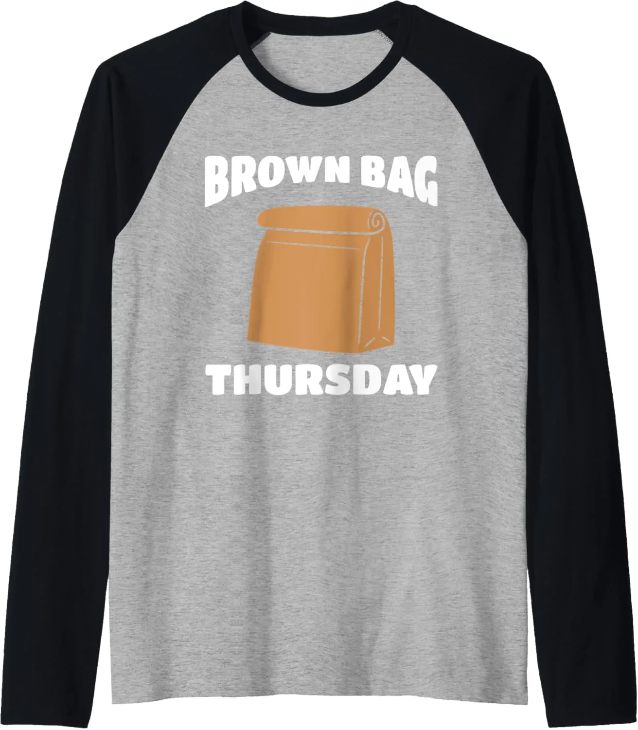 Brown Bag Thursday For Lunch Meetings, Seminars and Summit Raglan Baseball Tee