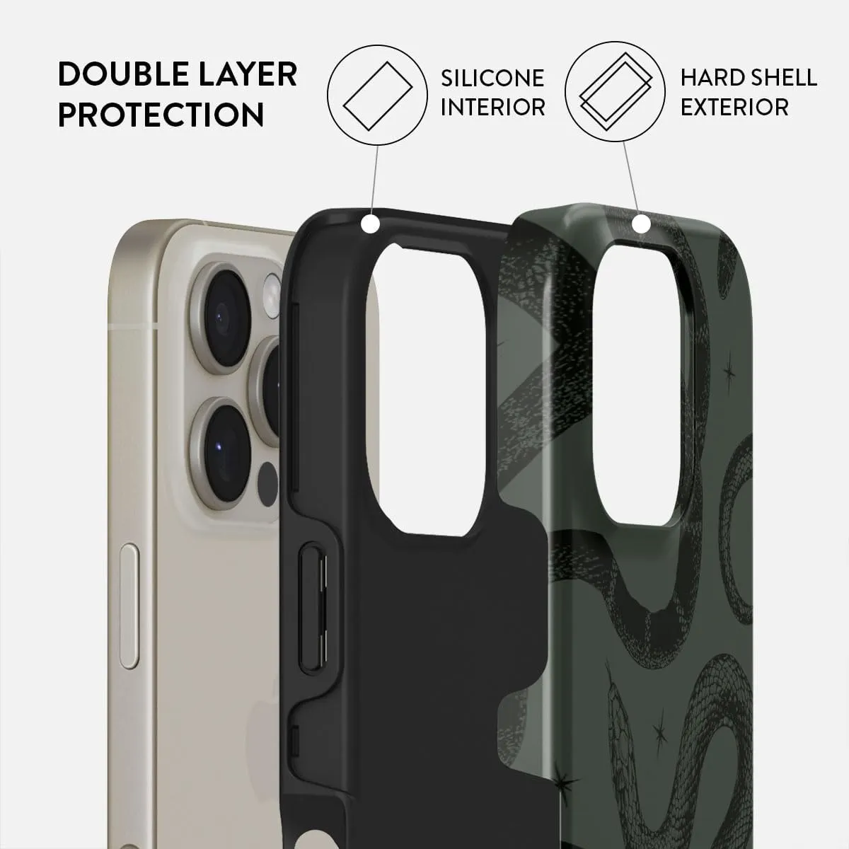 BURGA Phone Case for iPhone 16 Pro Max - Cute, Trendy, Aesthetic, Pattern Phone Cover, Hard Shell Protection - fits Apple iPhone 16 Pro Max Case for Women Men, Poison
