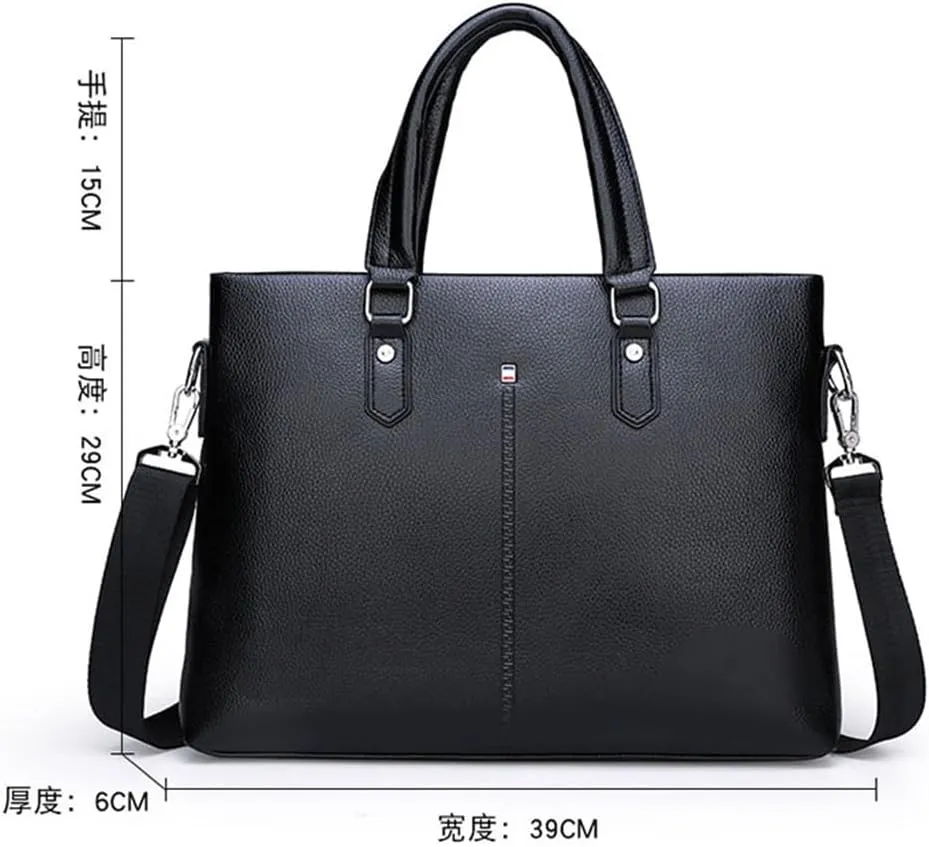 Business PU Leather Bag Computer Exhibition Industry Bag Handbag Ones Shoulder Cross Backpack Conference