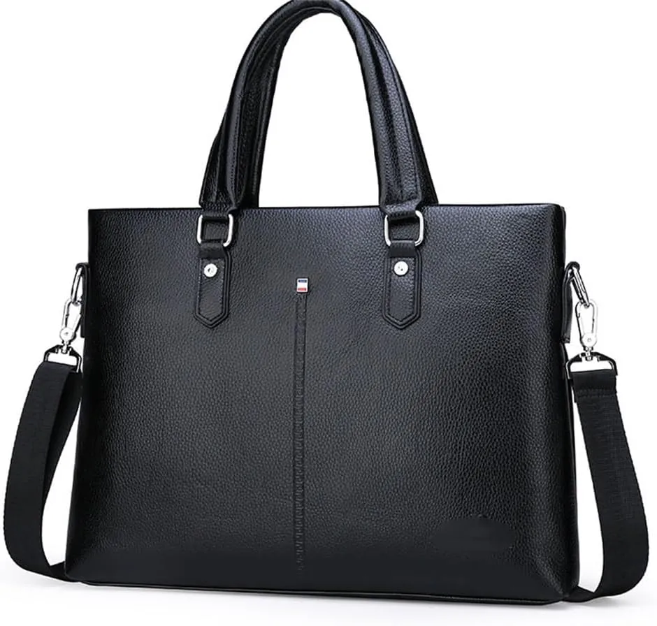 Business PU Leather Bag Computer Exhibition Industry Bag Handbag Ones Shoulder Cross Backpack Conference