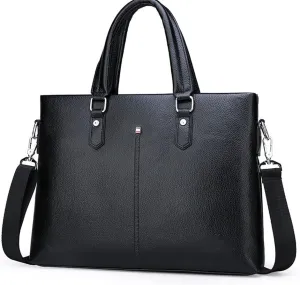 Business PU Leather Bag Computer Exhibition Industry Bag Handbag Ones Shoulder Cross Backpack Conference