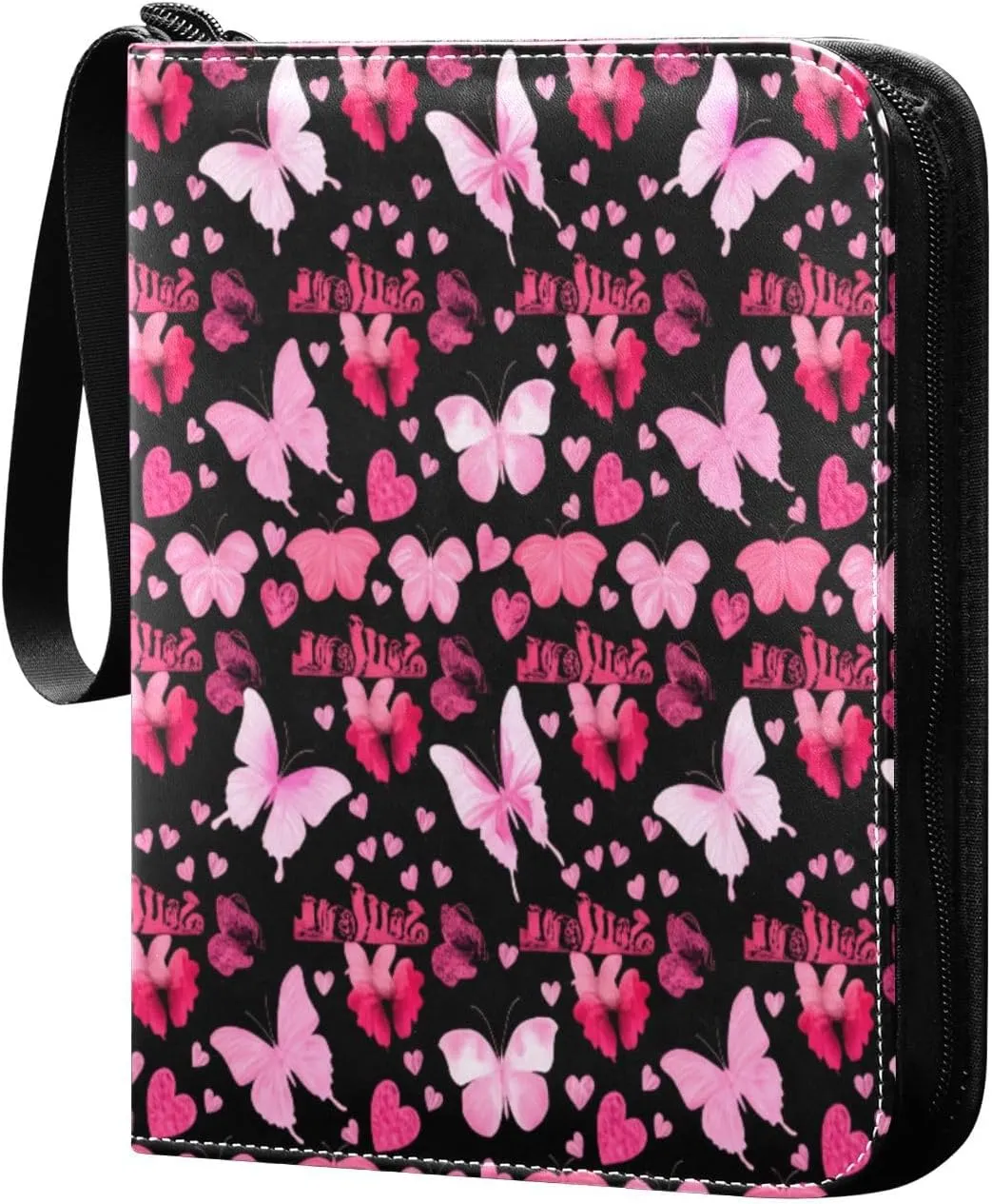 Butterflies Card Binder 4 Pockets, 400 Pockets Trading Card Binder Removable Card Albums Card Holder for Games, Sports, Football, Baseball Cards