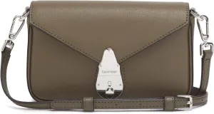 Calvin Klein Lock Daytona Leather Statement Crossbody