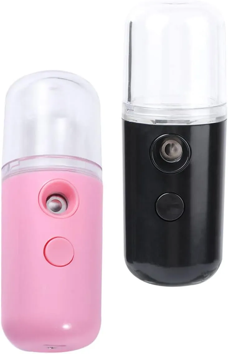 CANIGHT 2pcs USB Facial Mister Portable Handheld Design for Quick Hydration and Makeup Nano Spray Technology for Moisturizing Skin Includes and Versions